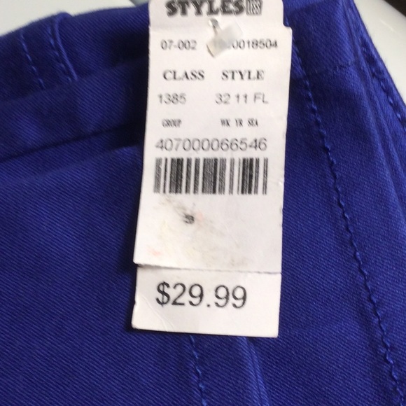 Vintagw Celebrity Pink RoyalBlue Stretch Jeans juniors 3 - Picture 9 of 14